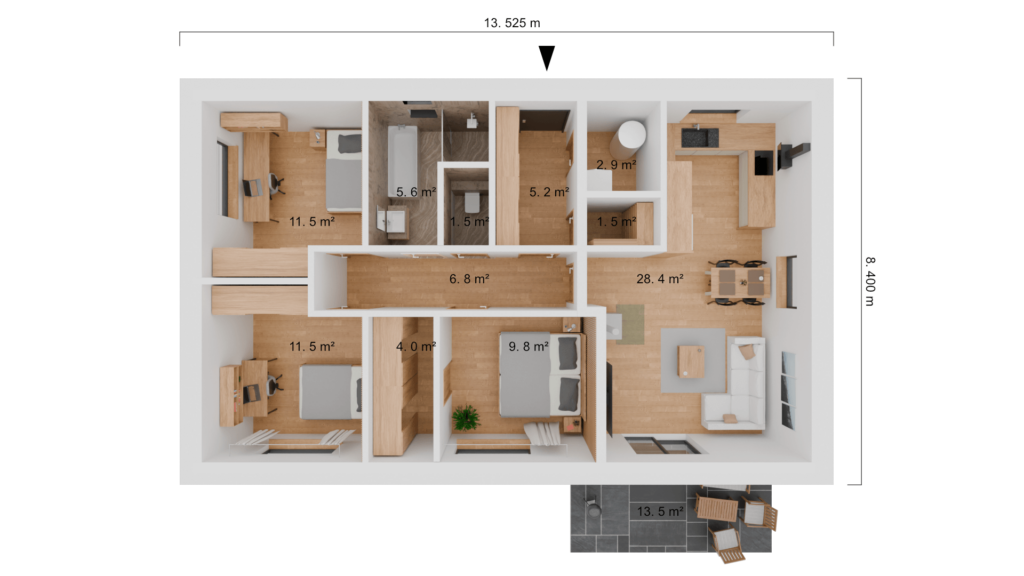 půdorys domu Generoso 89