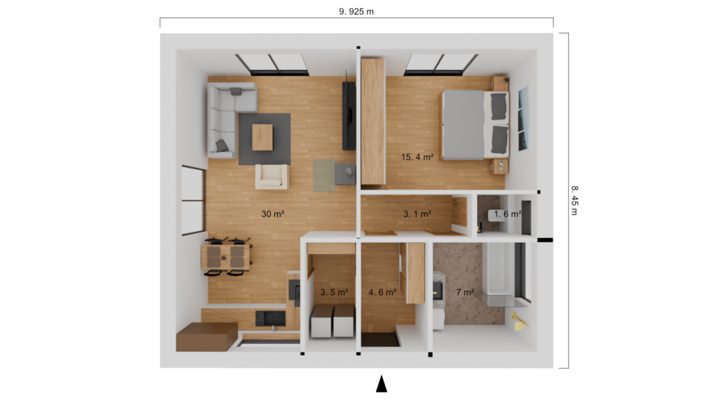 Pequeño 65 – dům 2+kk 65 m²