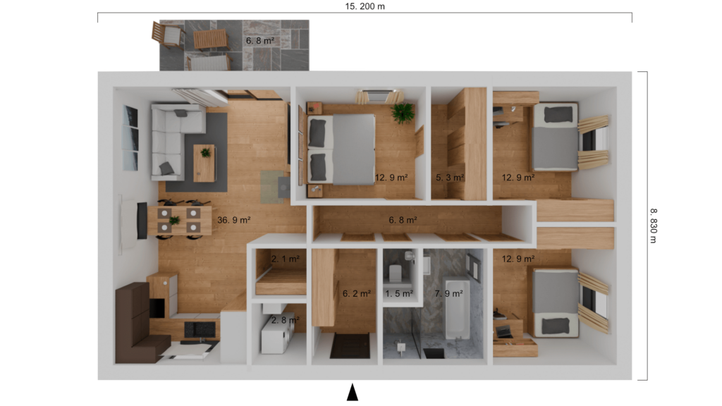 Generoso 108 4+kk půdorys